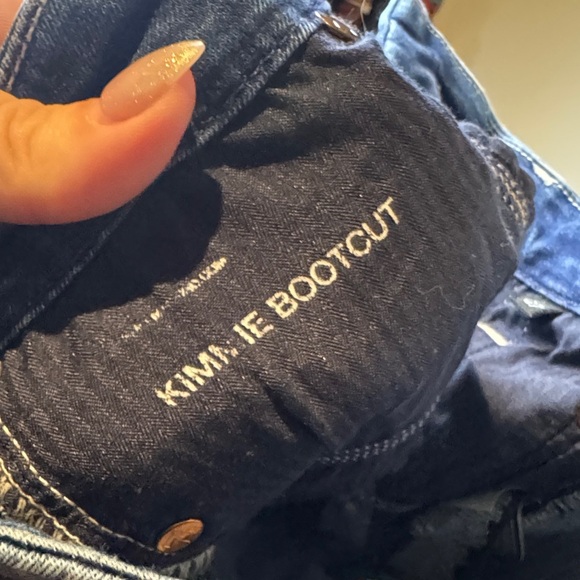 7 For All Mankind “Blair” Dark Blue Flare Jeans - Picture 4 of 5